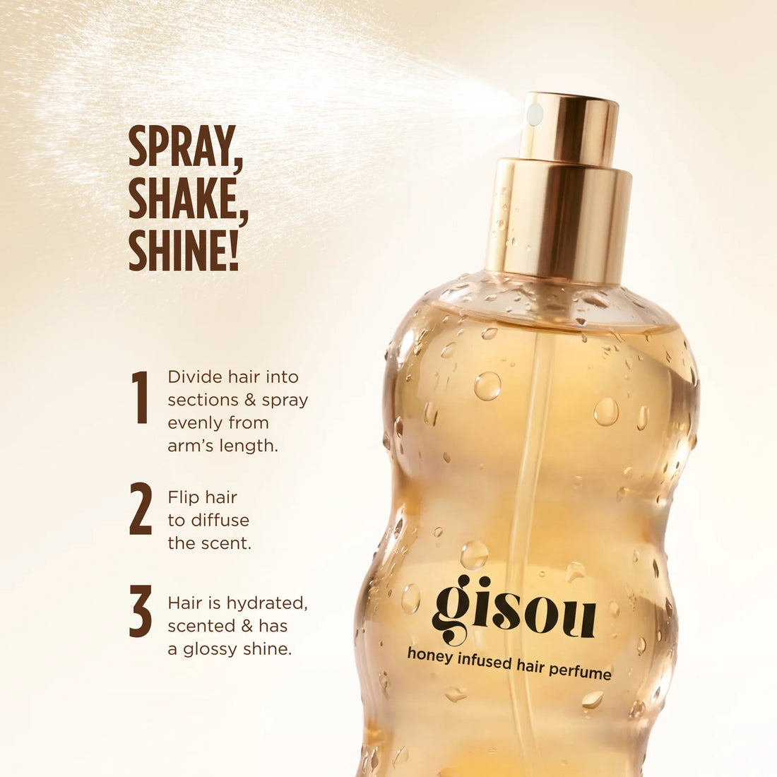 Gisou     
Mini Honey Infused Hair Perfume - Mocha      
🌸🌸
