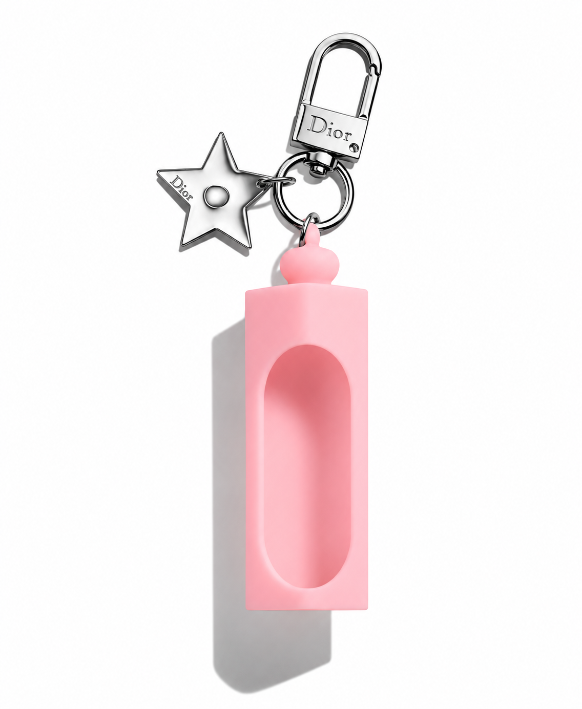 Dior 
Addict Lip Glow Oil Holder Pink Keychain Charm Case ♥️