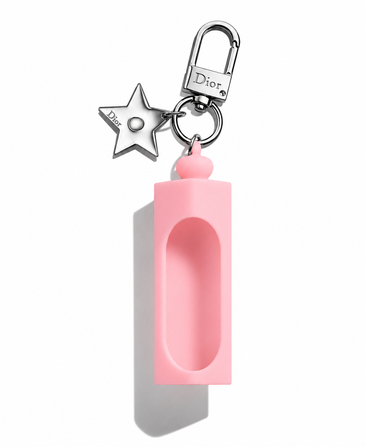 Dior 
Addict Lip Glow Oil Holder Pink Keychain Charm Case ♥️