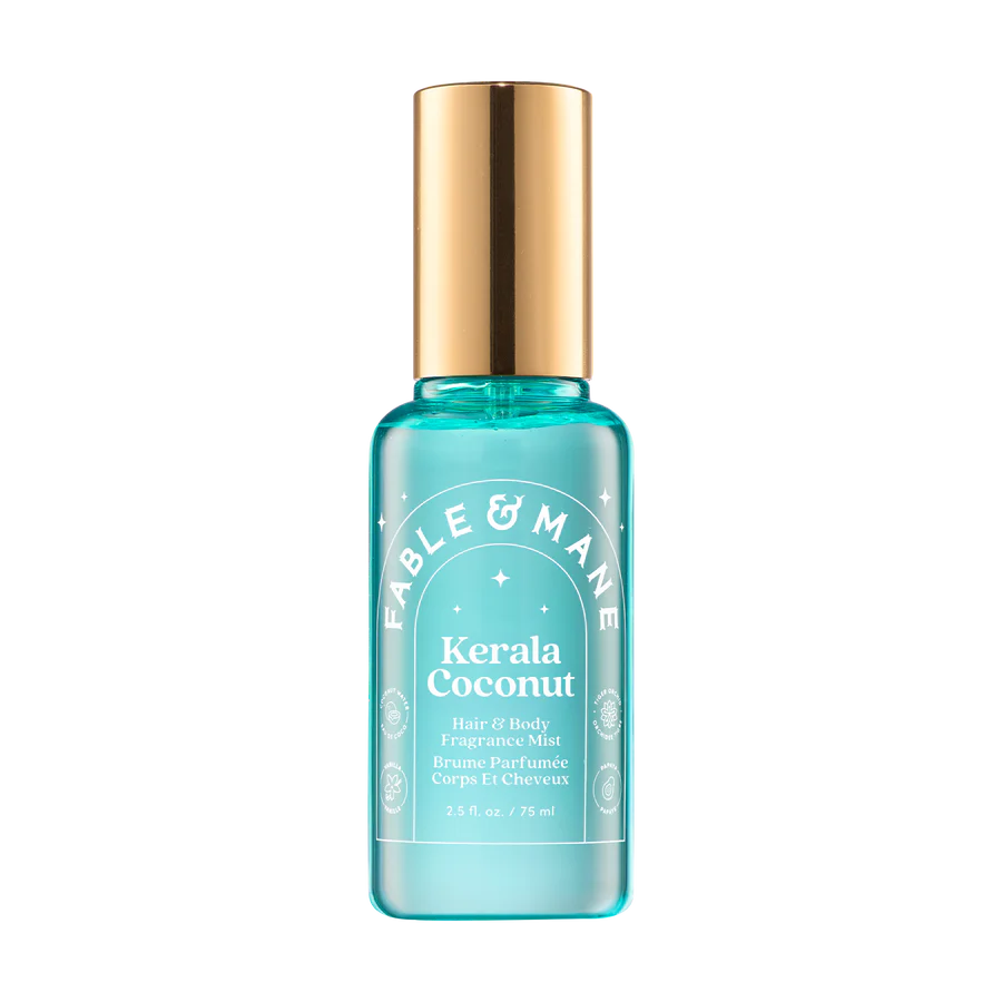 Fable & Mane  
Kerala Coconut Hair & Body Mist with Orchid + Vanilla 🩵