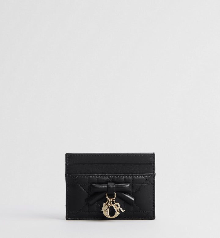 Dior 
Lady Dior Freesia Card Holder 🖤