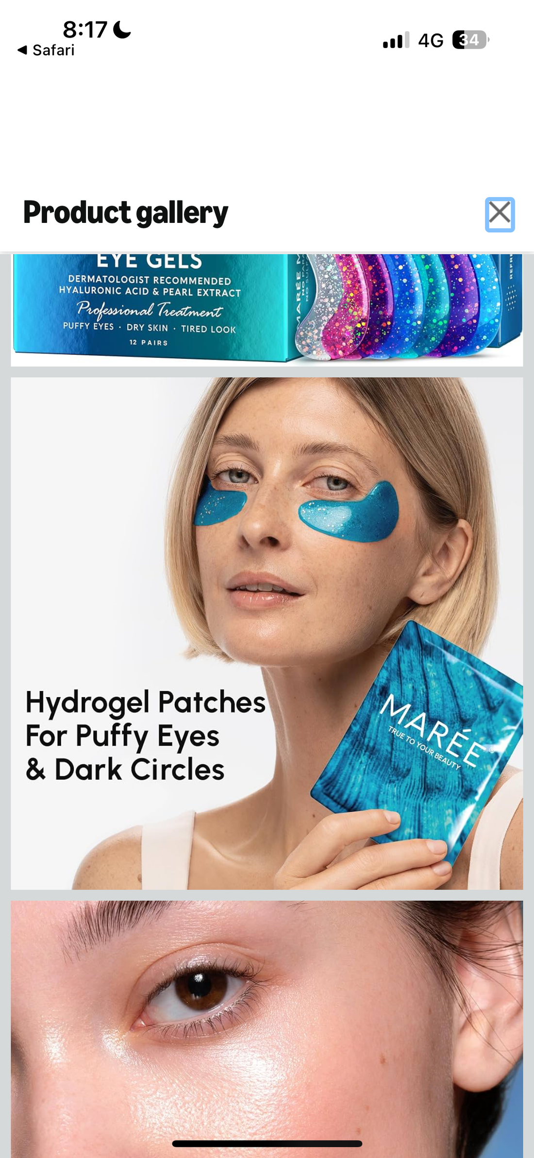 Maree 
true to your beauty eye patch 🤍