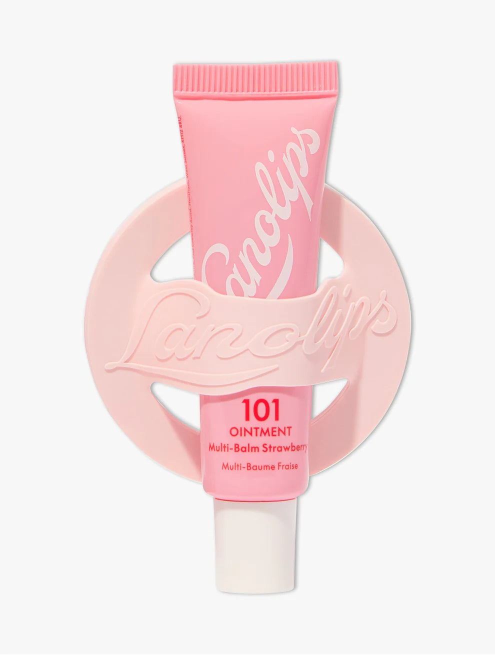 LanoLips 101 Ointment Strawberry & Phone Lip Balm Holder