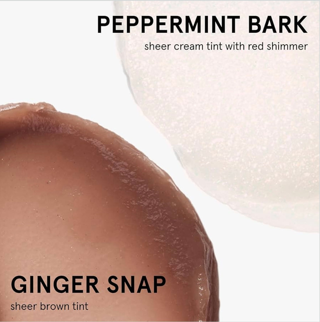 Glossier 
Balm Dotcom Hydrating Lip Balm Duo - Peppermint Bark & Ginger Snap set ♥️💙