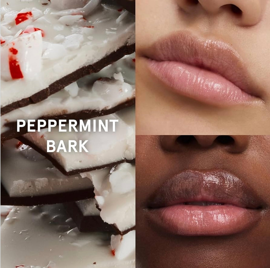Glossier 
Balm Dotcom Hydrating Lip Balm Duo - Peppermint Bark & Ginger Snap set ♥️💙