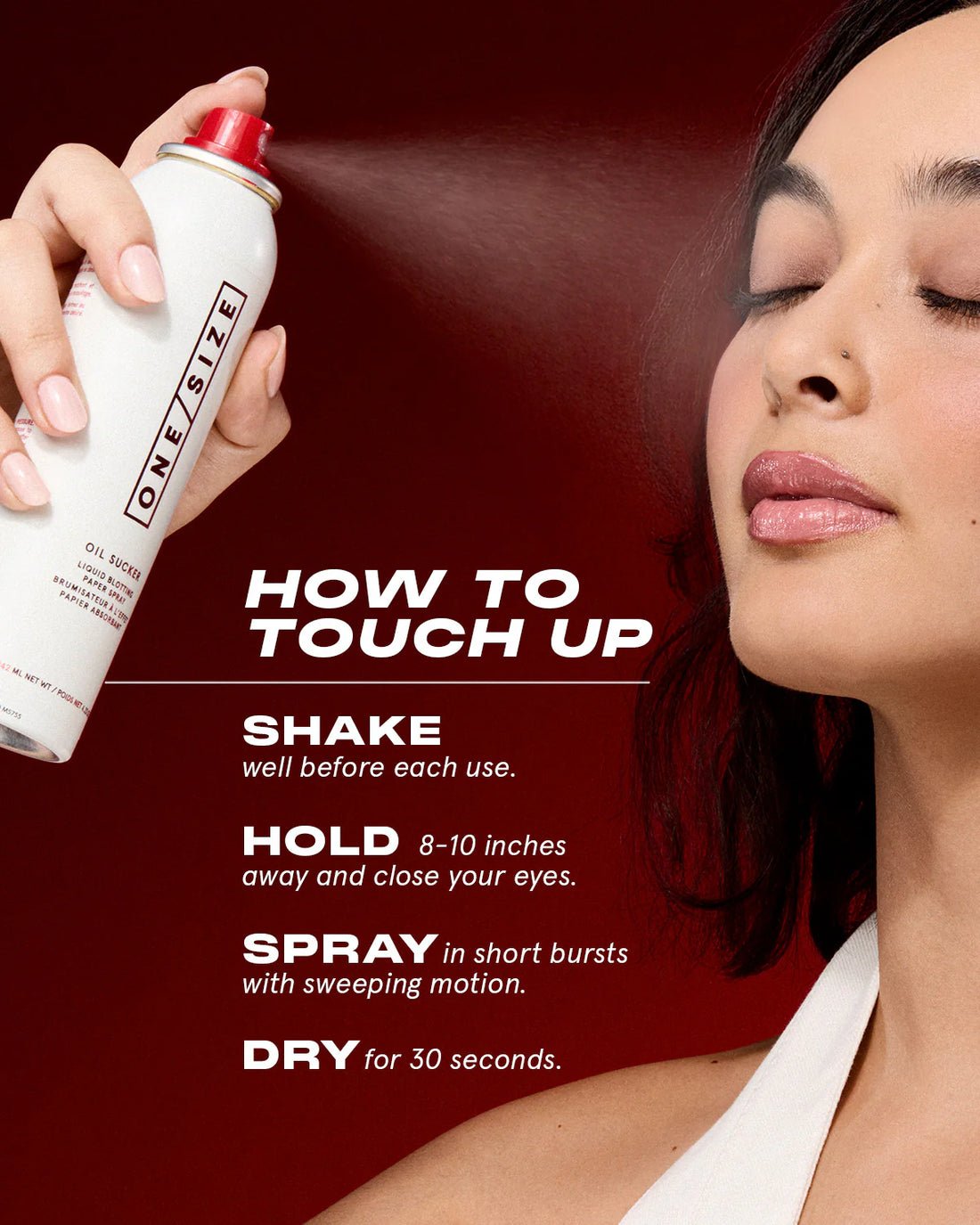ONE/SIZE
Oil Sucker Liquid Blotting Paper Spray ♥️