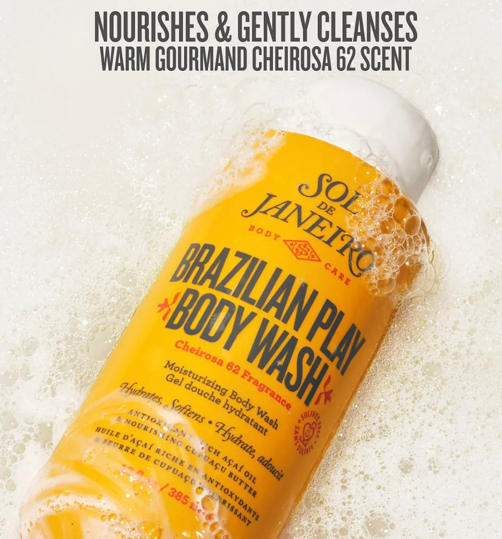 Sol De Janeiro     
BRAZILIAN PLAY MOISTURIZING SHOWER CREAM-GEL 💛