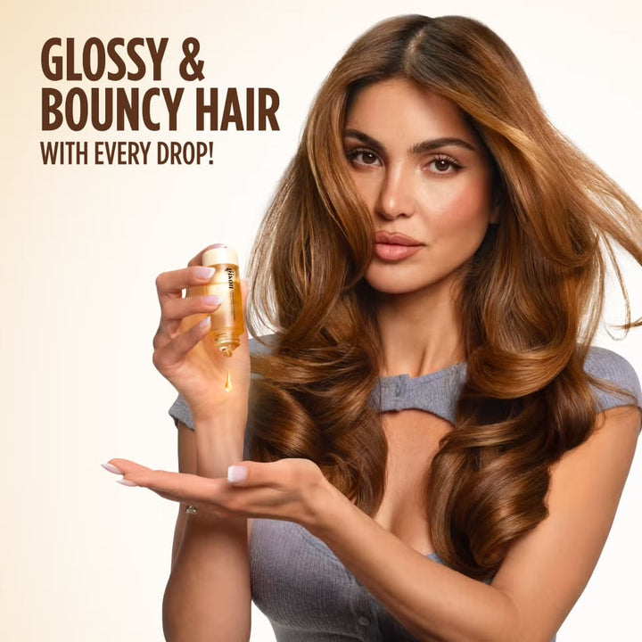 Gisou  
Honey Gloss Collagen Drops Hair Oil 🐝