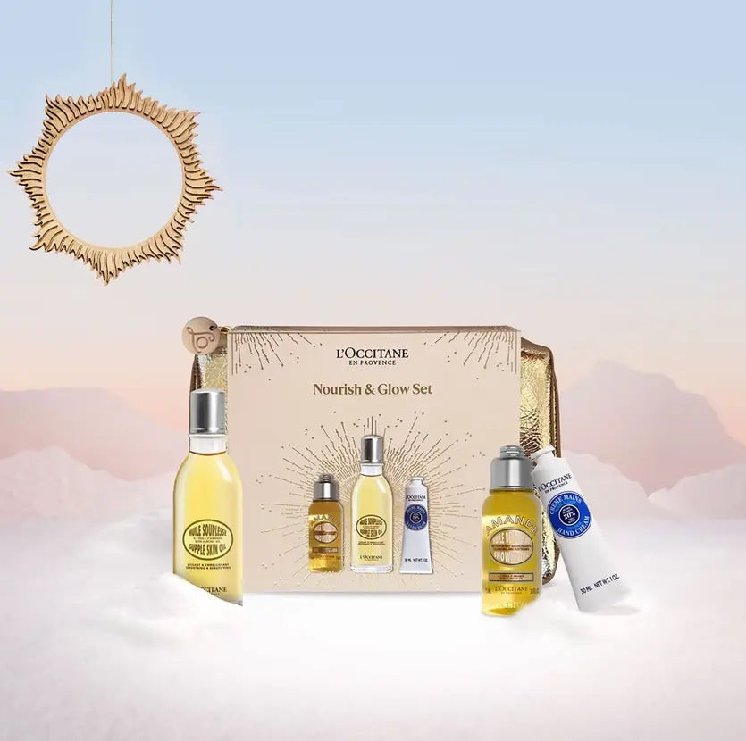 L’occitane      
Nourish & Glow Set💛