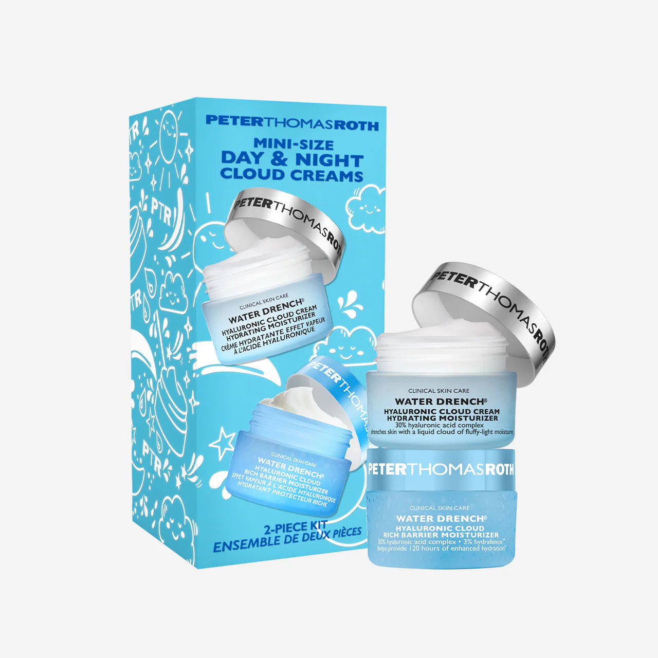 Peter Thomas Roth      
Mini-Size Day & Night Cloud Creams 2-Piece Kit 💙
