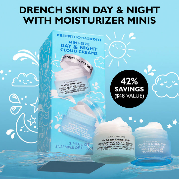 Peter Thomas Roth      
Mini-Size Day & Night Cloud Creams 2-Piece Kit 💙