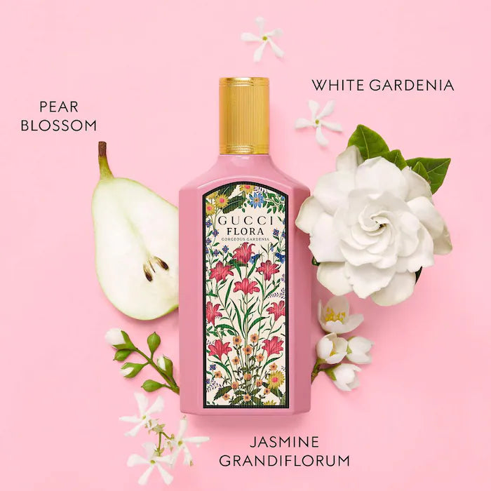 Gucci  Flora      
Gorgeous Gardenia eau de parfum     
🌸🌸