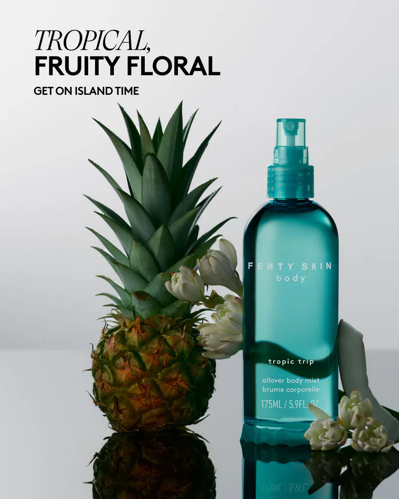 Fenty Skin       
Allover Body Mist - Tropic Trip — get on island time     
🩵🩵