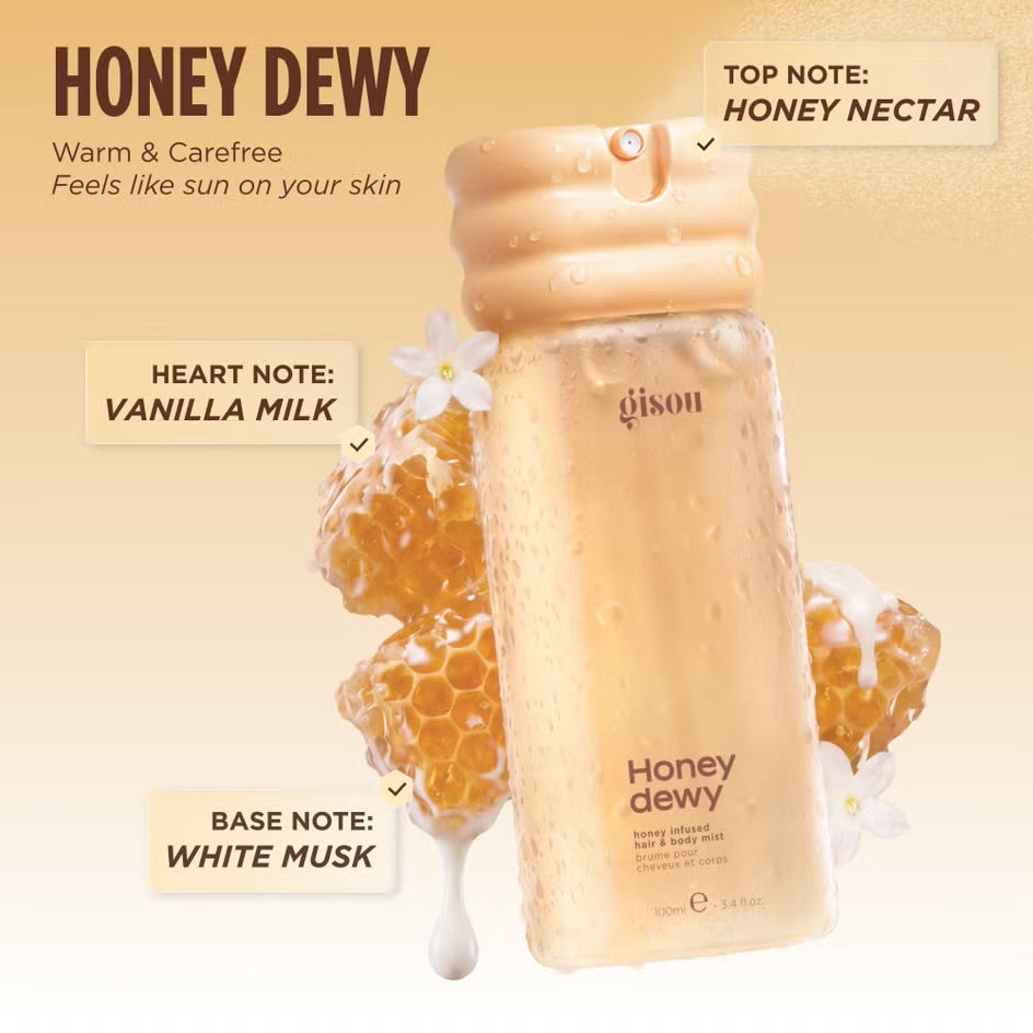 Gisou 
Honey Infused Hair & Body Mist  - Honey Dewy 🐝