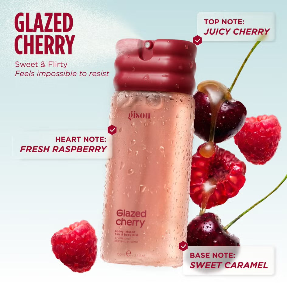 Gisou 
Honey Infused Hair & Body Mist  - Glazed Cherry 🍒