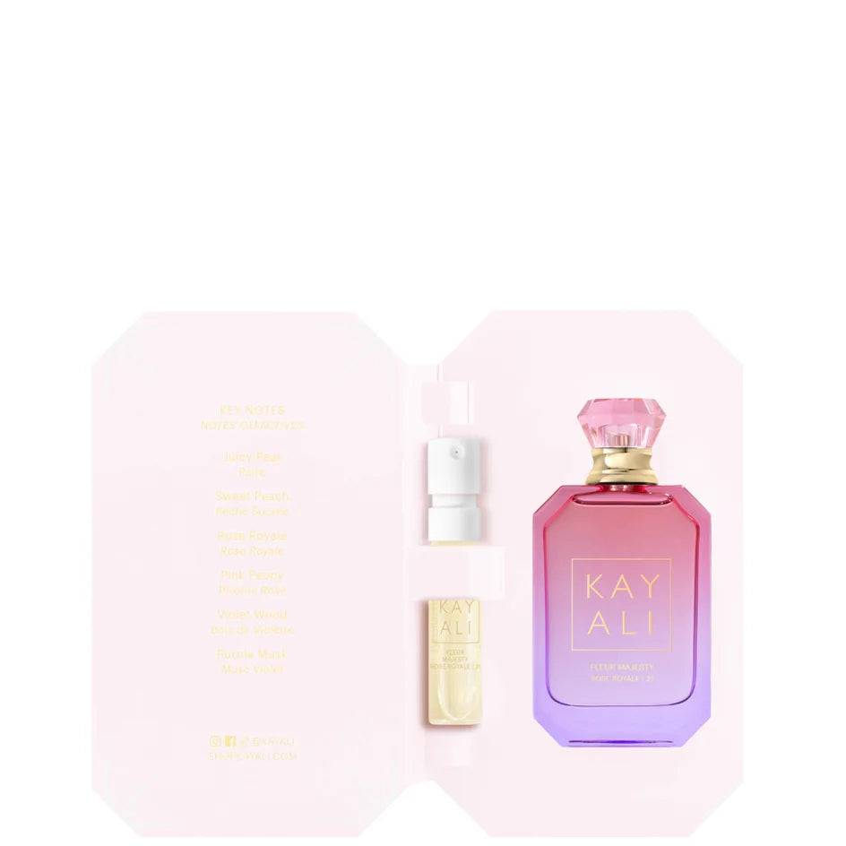 KAYALI
Fleur Majesty Rose Royale 31 EDP sample 💜