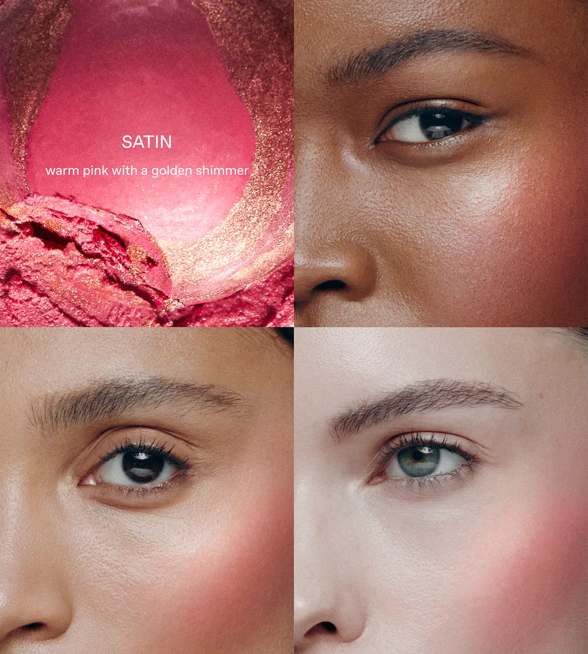 r.e.m.beauty 
mélange à trois blush & highlight stick - Satin 🩷
