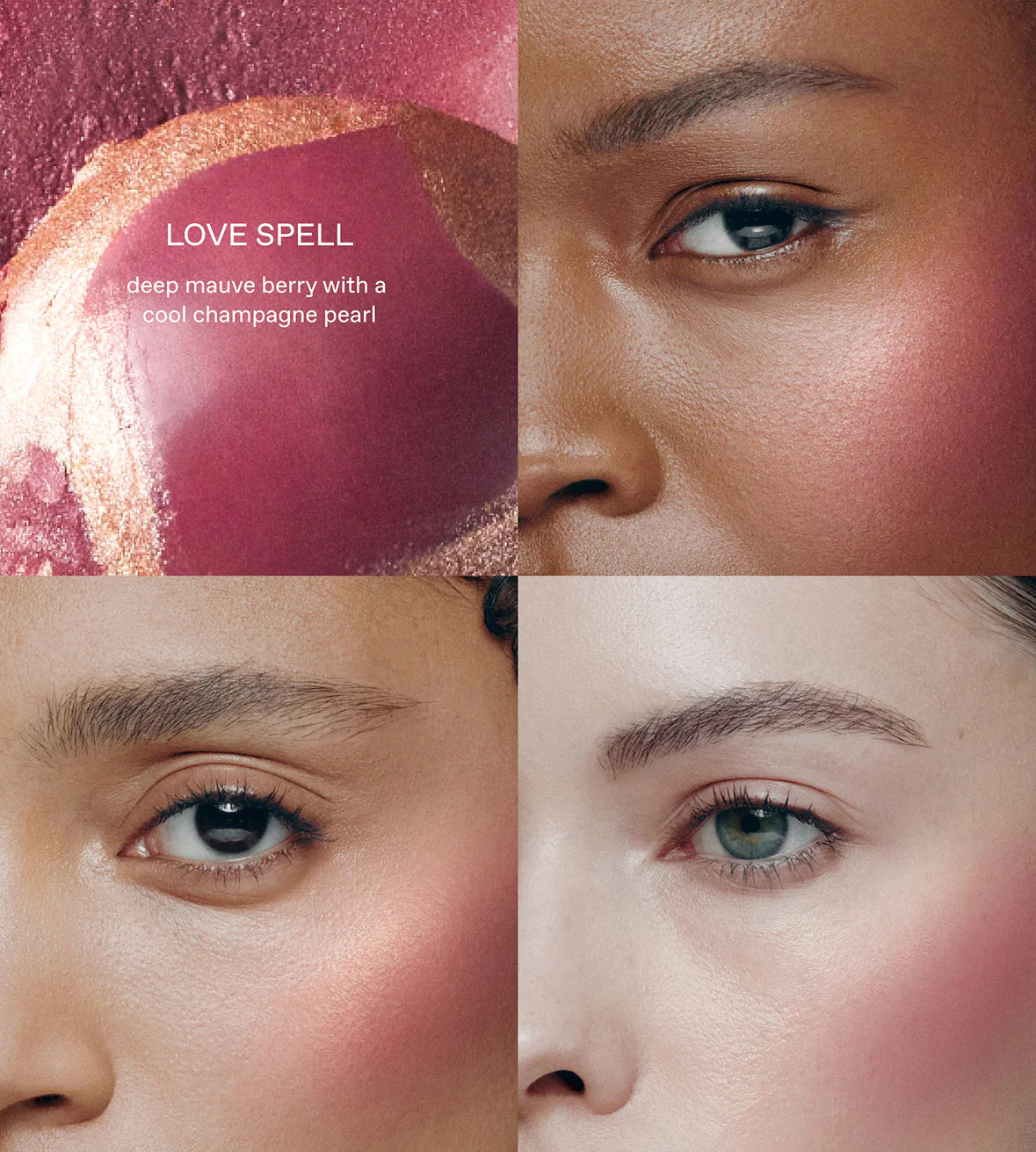 r.e.m.beauty 
mélange à trois blush & highlighter stick - Love Spell 🤎