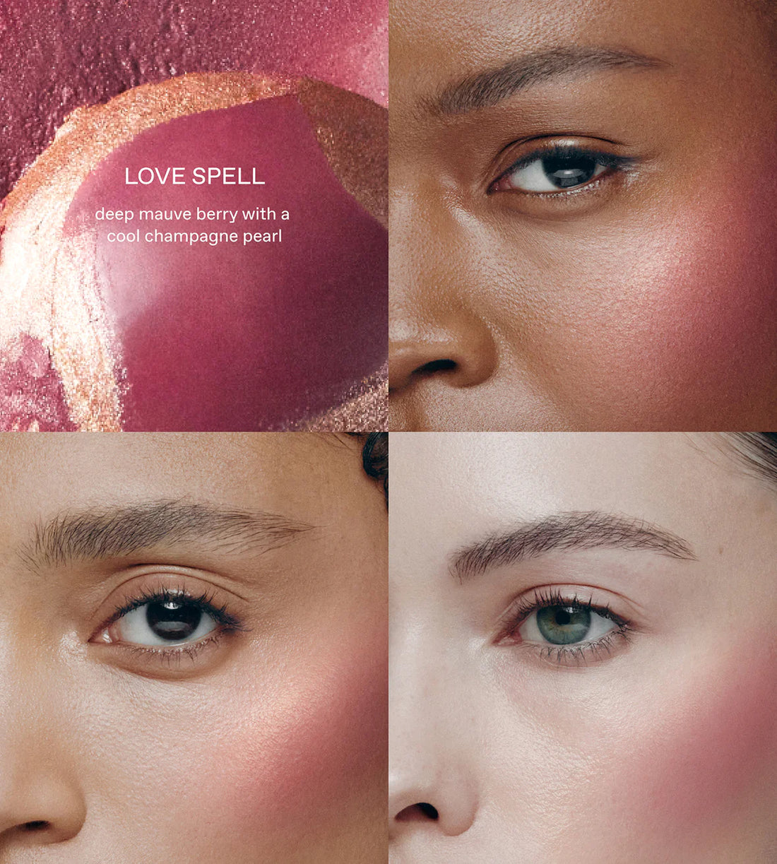 r.e.m.beauty 
mélange à trois blush & highlighter stick - Love Spell 🤎