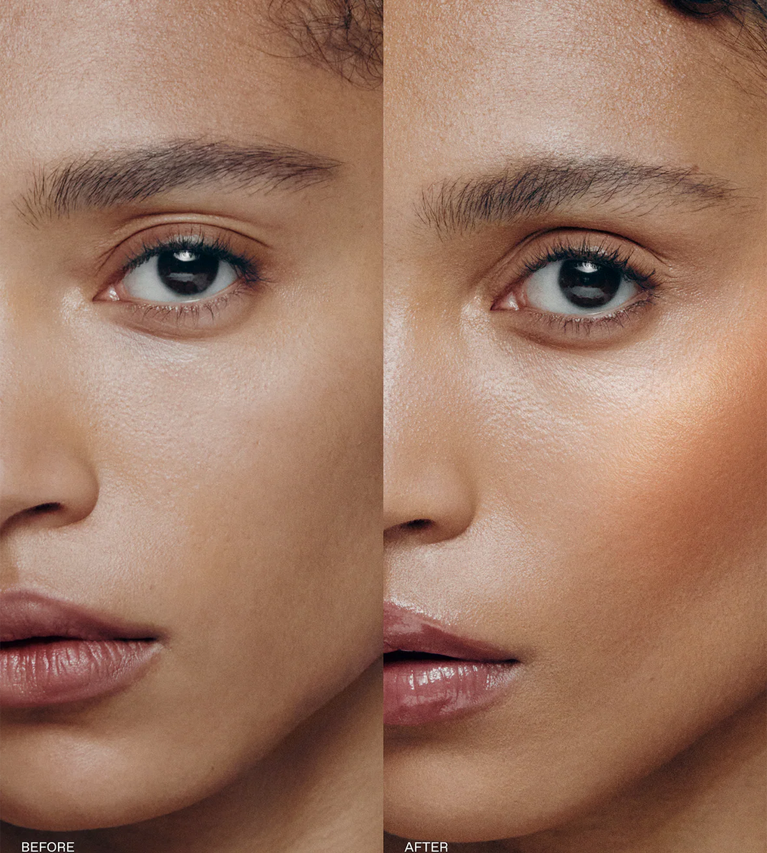 r.e.m.beauty 
mélange à trois blush & highlighter stick - Petal