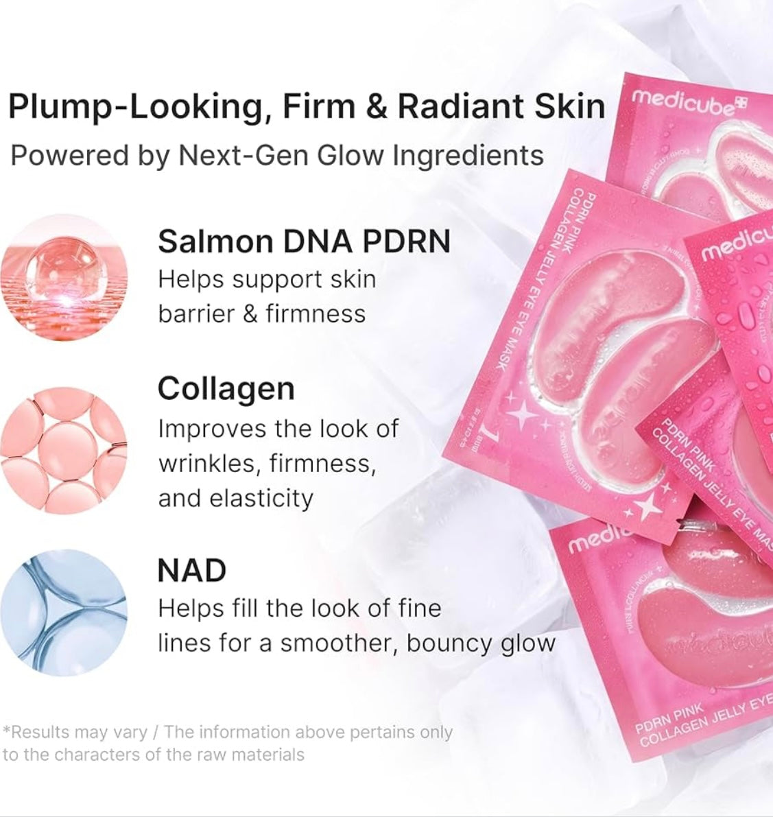 medicube    
Jelly Eye Mask PDRN Pink Collagen 🩷