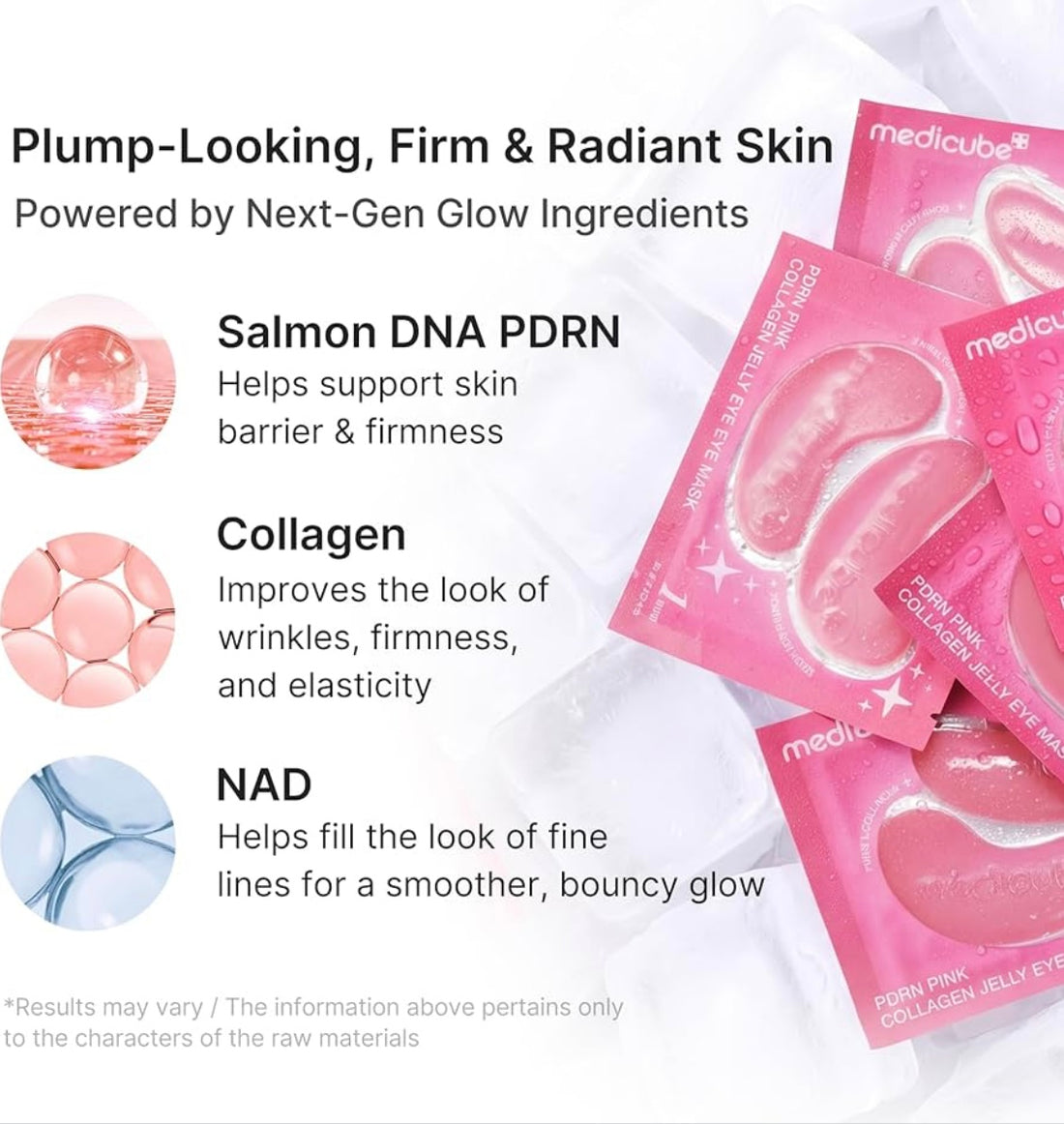 medicube    
Jelly Eye Mask PDRN Pink Collagen 🩷