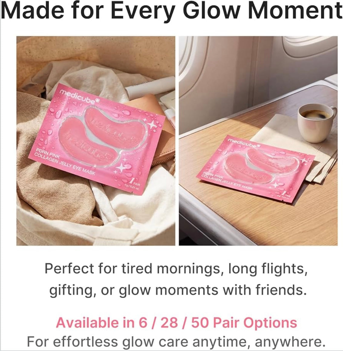 medicube    
Jelly Eye Mask PDRN Pink Collagen 🩷