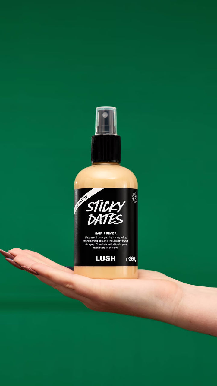 Lush
Sticky Dates Hair Primer 🤎