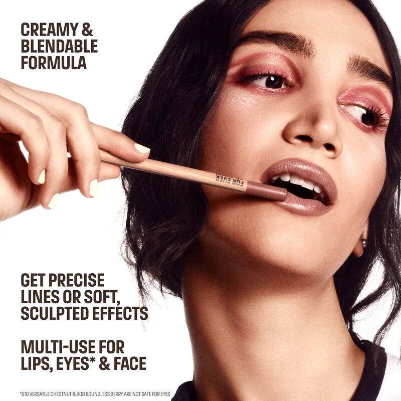 Make Up For Ever     
ARTIST COLOR PENCIL LIP LINER    
600 - anywhere caffeine - warm caramel nude 🤎