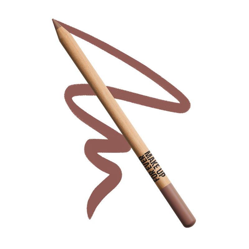 Make Up For Ever     
ARTIST COLOR PENCIL LIP LINER    
600 - anywhere caffeine - warm caramel nude 🤎