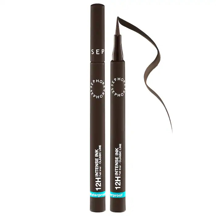 SEPHORA COLLECTION
Intense Ink 12HR Classic Felt Eye Liner - 02 Espresso- matte dark brown 🤎
