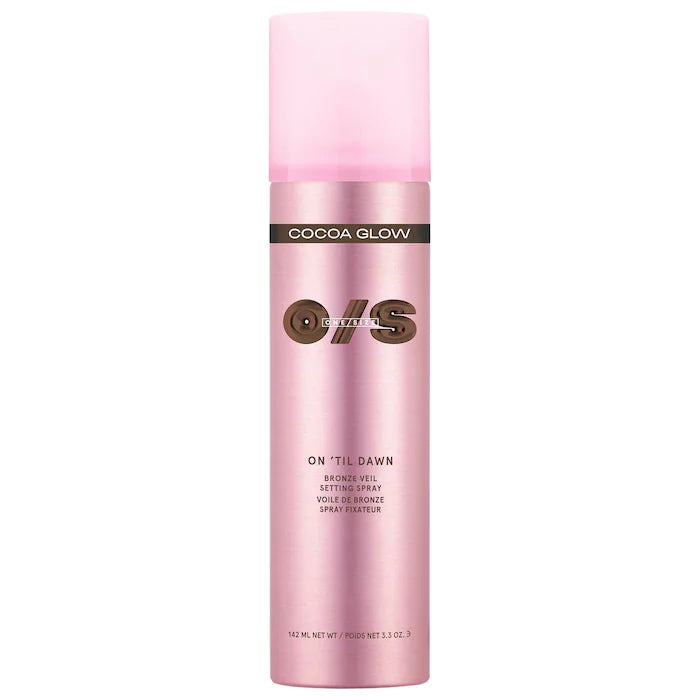 ONE/SIZE by Patrick Starrr     
On 'Til Dawn Bronze Veil Waterproof Setting Spray - Cocoa Glow - rich, warm bronze🤎