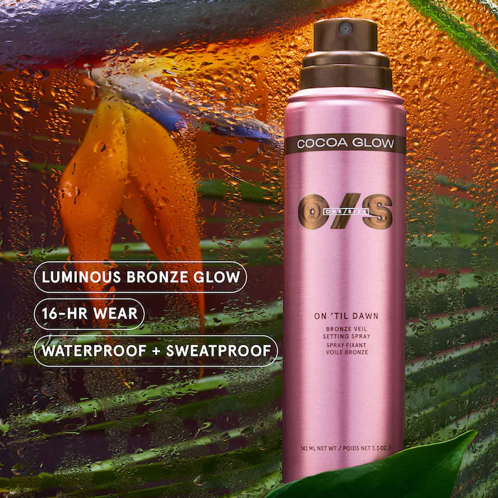 ONE/SIZE by Patrick Starrr     
 On 'Til Dawn Bronze Veil Waterproof Setting Spray - Caramel Glow - medium bronze🤎