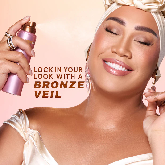 ONE/SIZE by Patrick Starrr     
 On 'Til Dawn Bronze Veil Waterproof Setting Spray - Caramel Glow - medium bronze🤎