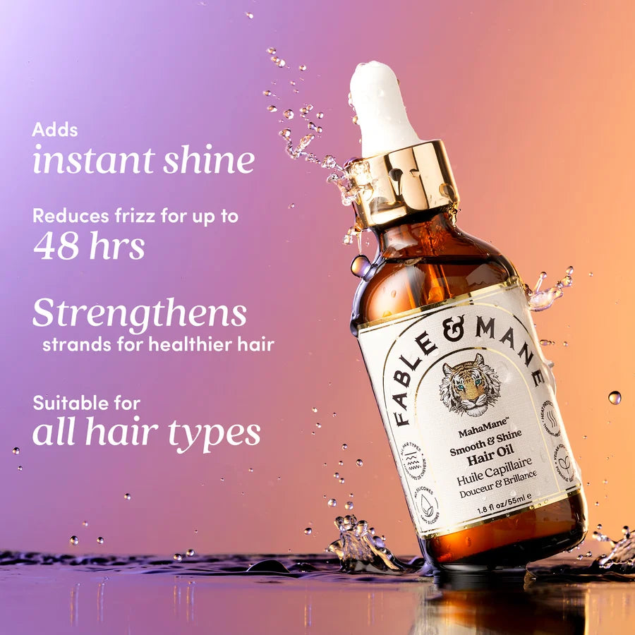 Fable & mane     
MahaMane™ Smooth & Shine Hair Oil 💜