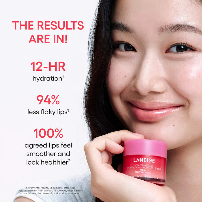 LANEIGE  
Lip Sleeping Mask – Intense Hydration Lip Treatment with Vitamin C 🩷