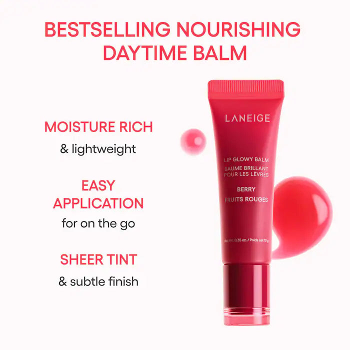 LANEIGE  
Lip Glowy Balm – Lightweight Hydration Lip Treatment with Shea Butter 🩷