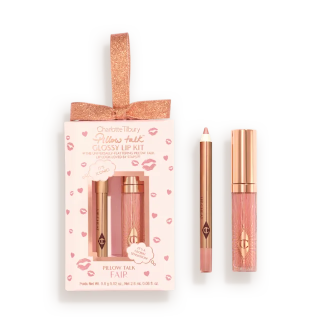 Charlotte Tilbury     
Mini Pillow Talk Glossy Lip Duos - Pillow Talk Fair 🤎