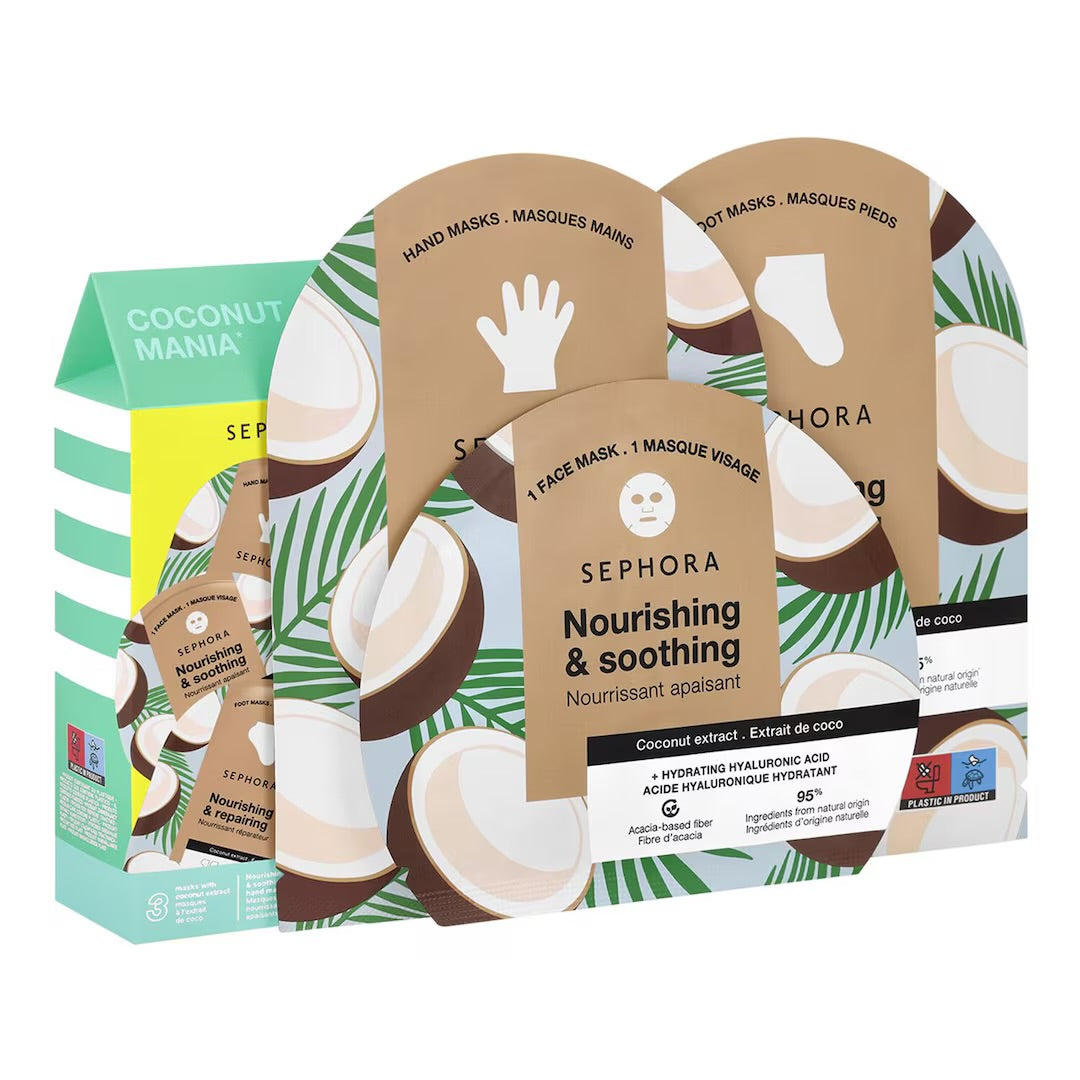 Sephora Collection     
Coconut  Mania Face And Body Mask Set 🤍
