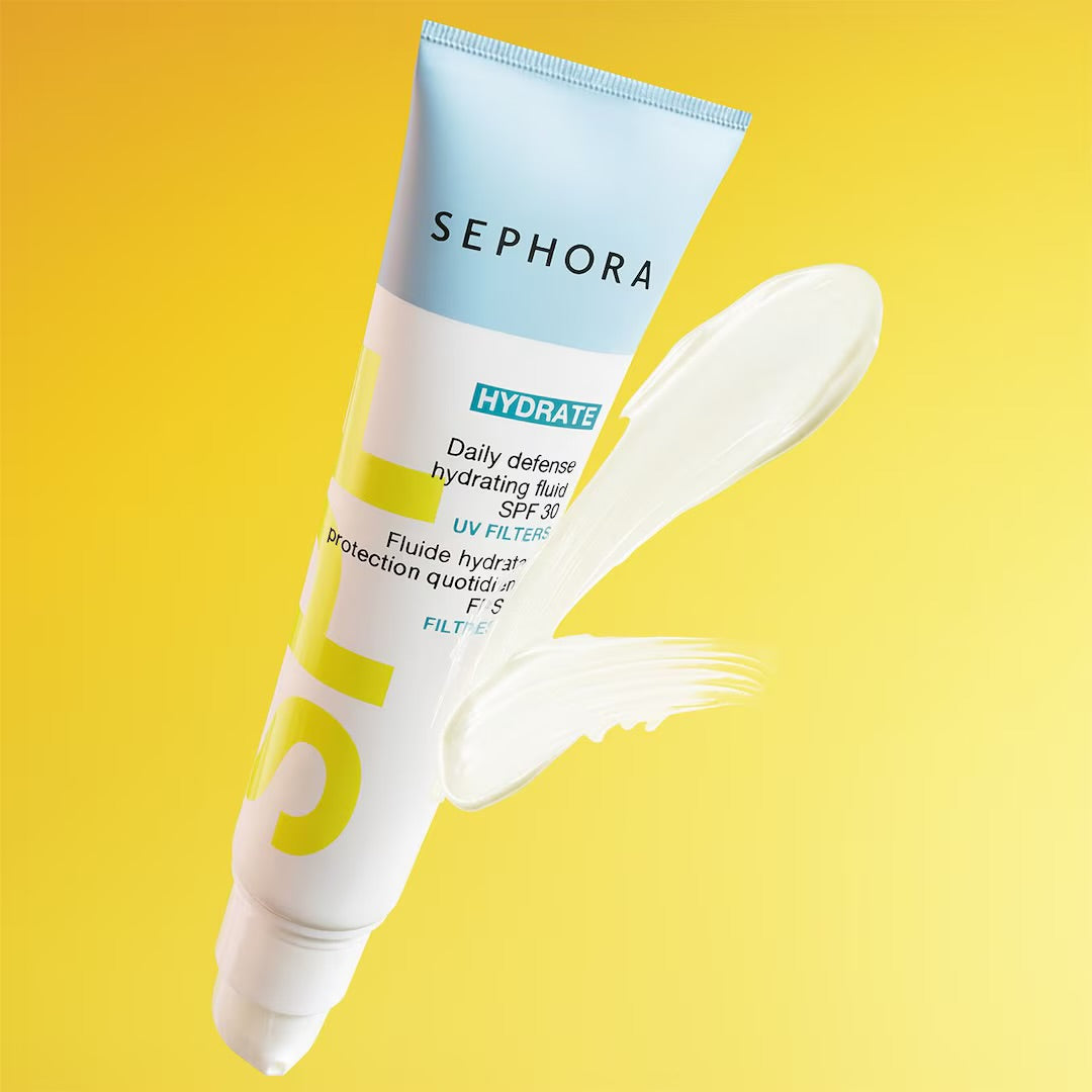 Sephora Collection   
Hydrate Daily Defense - Hydrating Fluid SPF30 with UVA/UVB Filters ❤️