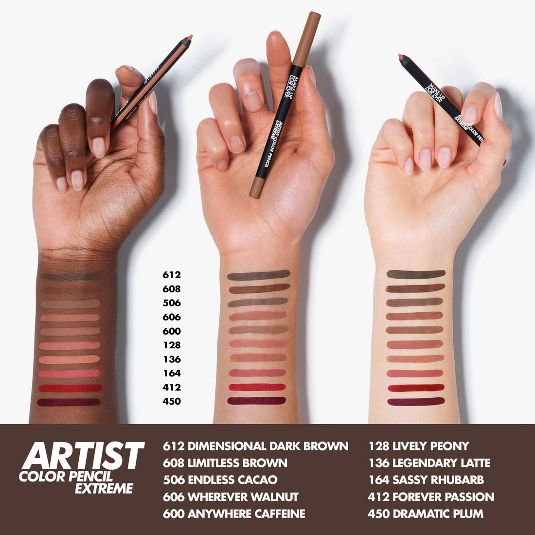 MAKE UP FOR EVER Artist Color Pencil Extreme waterproof Lip Liner 506 Endless Cacao