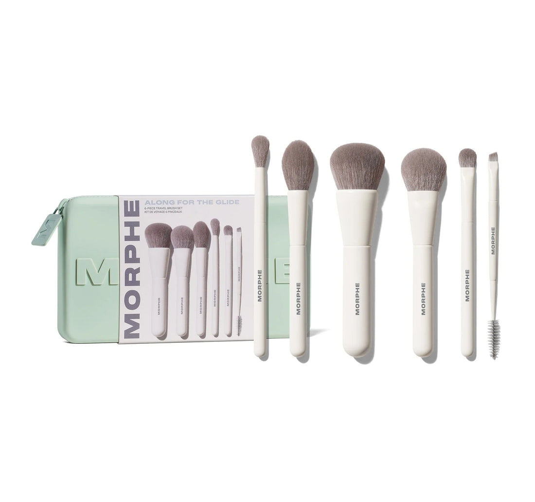 MORPHE    
Along For The Glide 6-Piece Travel Brush Set 💚