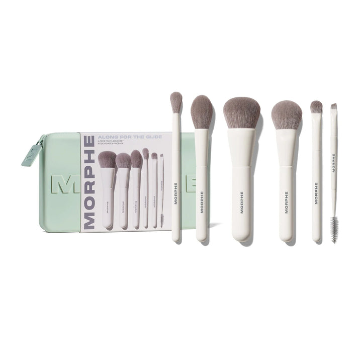 MORPHE    
Along For The Glide 6-Piece Travel Brush Set 💚