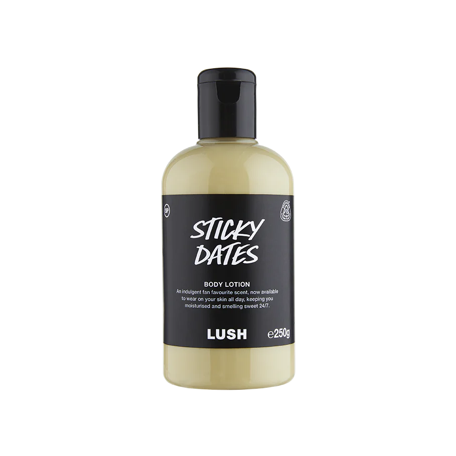Lush
Sticky Dates Body Lotion 🖤