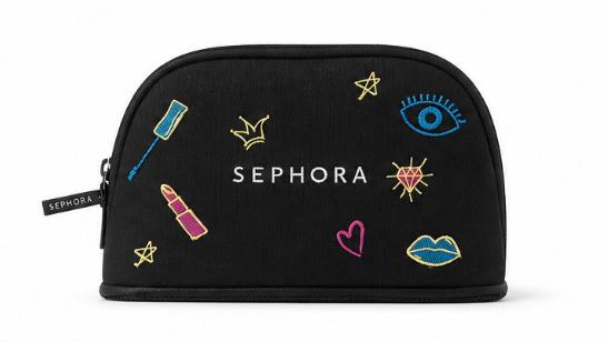 Sephora Collection Black Mesh Makeup Bag ♥️