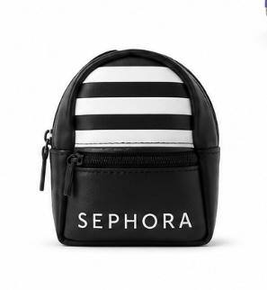 Sephora Collection Mini Black and white Backpack Bag Charm