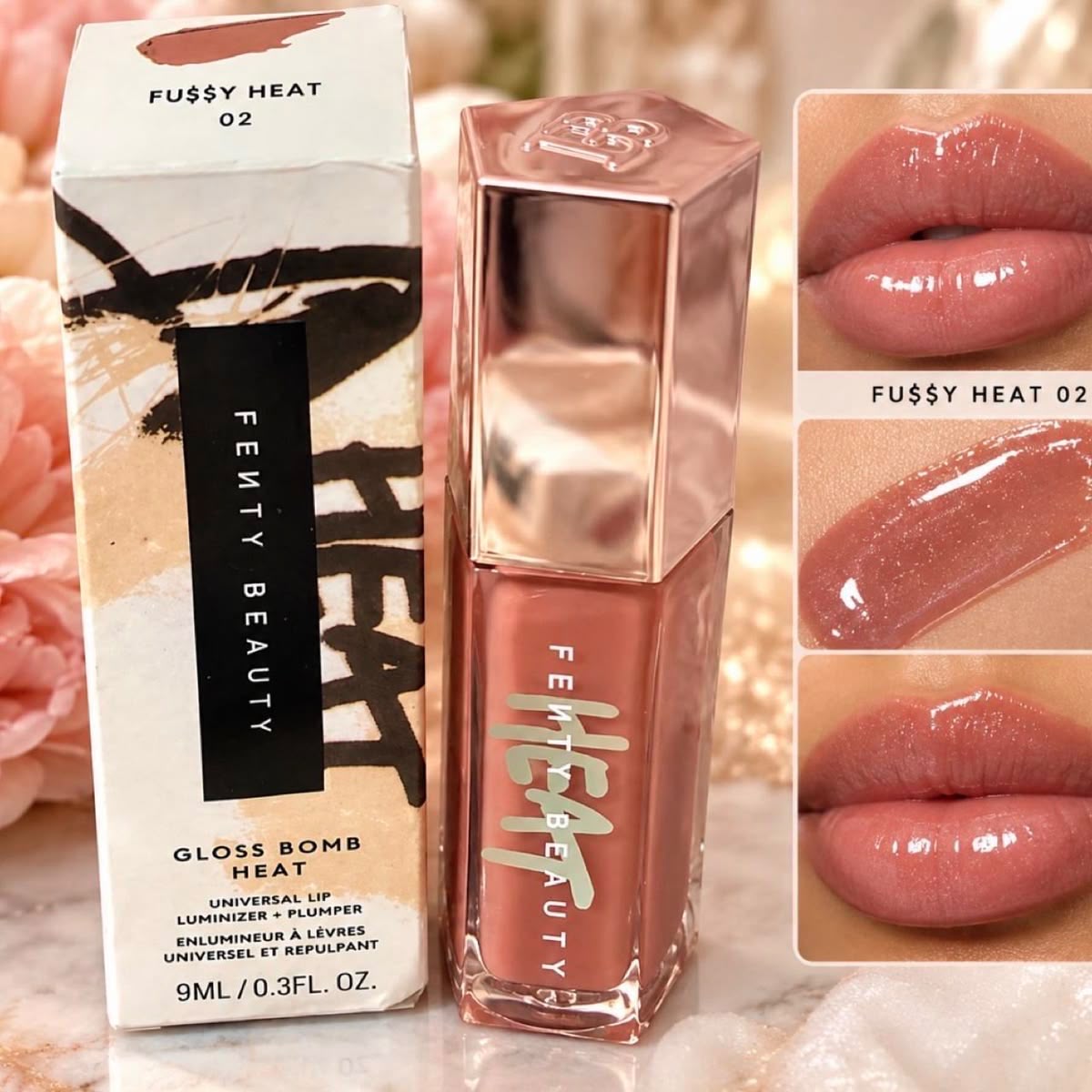 Fenty Beauty  
Gloss Bomb Heat Universal Lip (FU$$Y HEAT 02) 🩷✔️