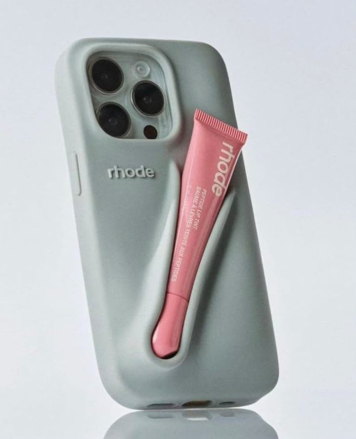 Rhode       
Iphone grey Lip case 🩶✔️