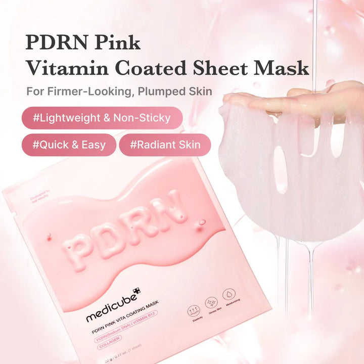 Medicube
PDRN Pink Vita Coating Sheet Mask 🩷