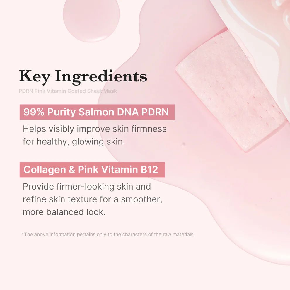 Medicube
PDRN Pink Vita Coating Sheet Mask 🩷